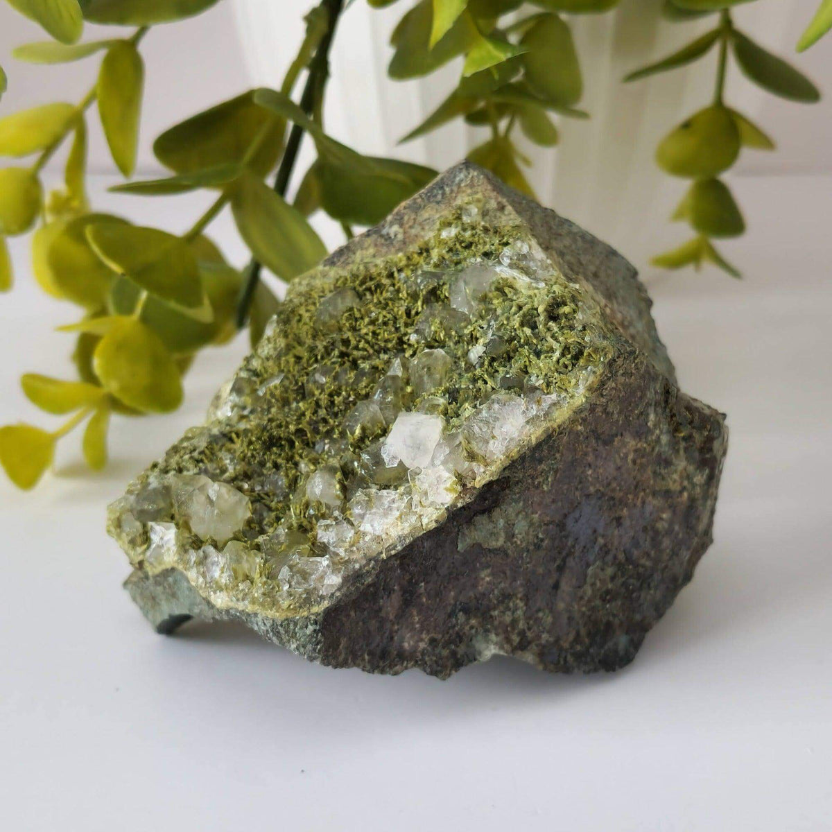  Clinozoisite var. Pistacite and Quartz Cluster | 326.4 gr | Green Epidote | Alicante, Spain 6