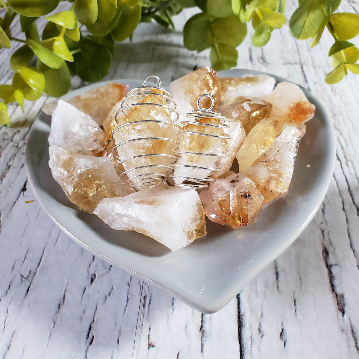  Crystal Cage Pendants | Assorted Raw Crystals | Crystal Pendant 6