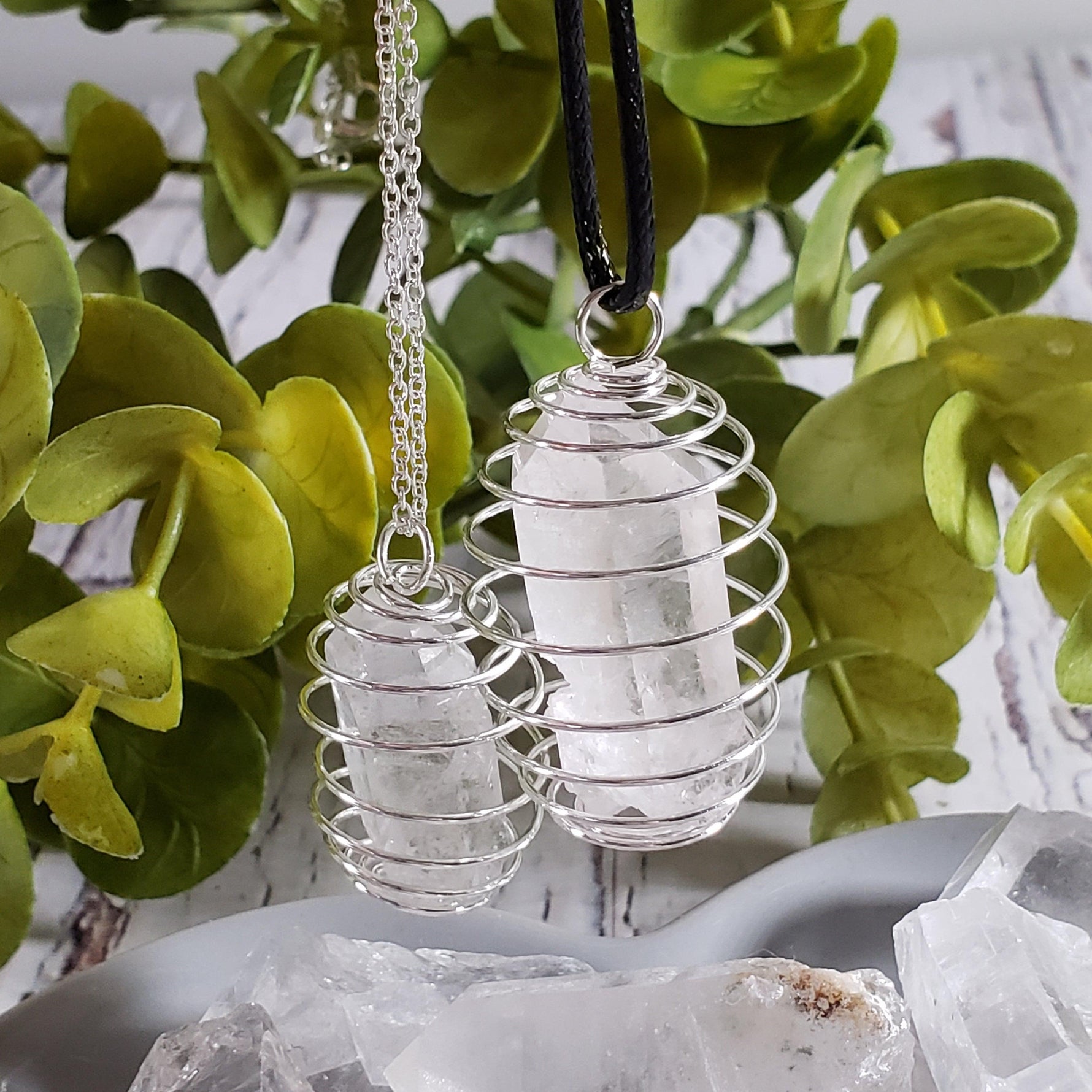  Crystal Cage Pendants | Assorted Raw Crystals | Crystal Pendant 7