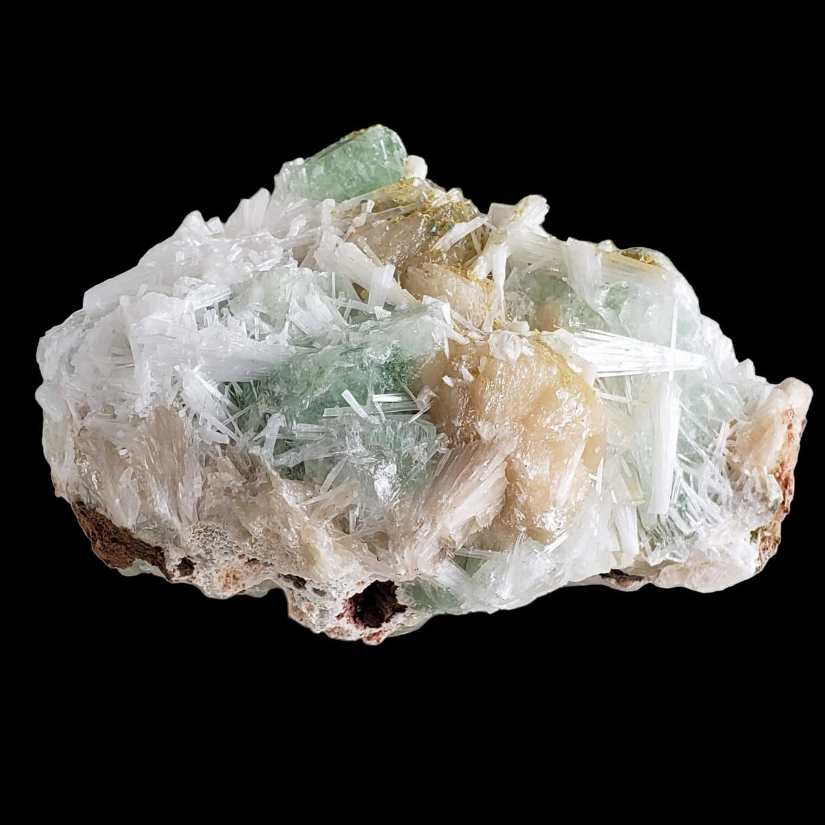  Cubic Green Apophyllite, Stilbite and Scolecite Spray | 1.33 KG | Crystal | Panvel India 6