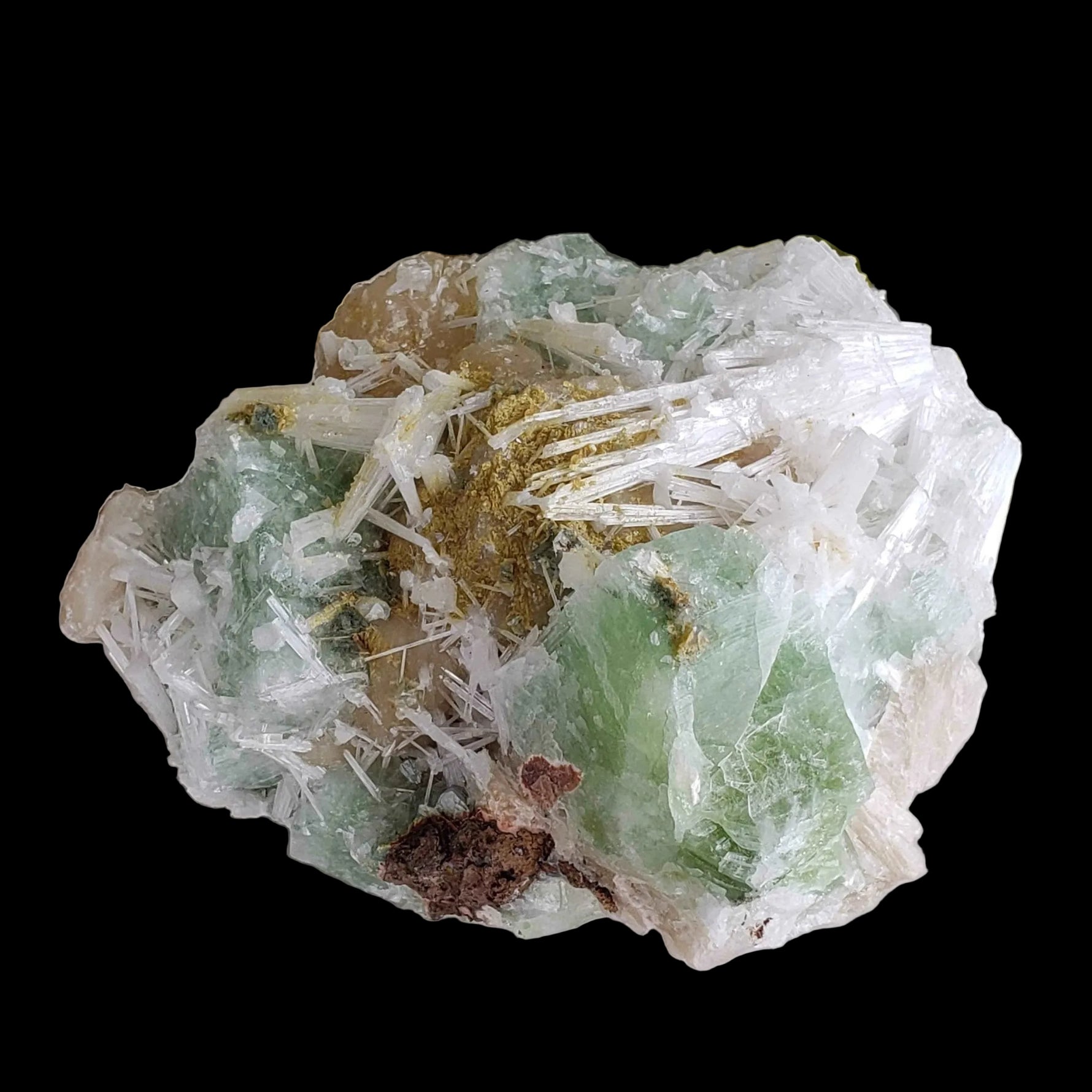  Cubic Green Apophyllite, Stilbite and Scolecite Spray | 1.33 KG | Crystal | Panvel India 3