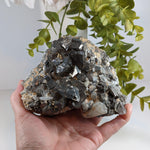  Cubic Interlocking Pyrite, Quartz and Galena Crystal Cluster | 1456 grams | Peru 4