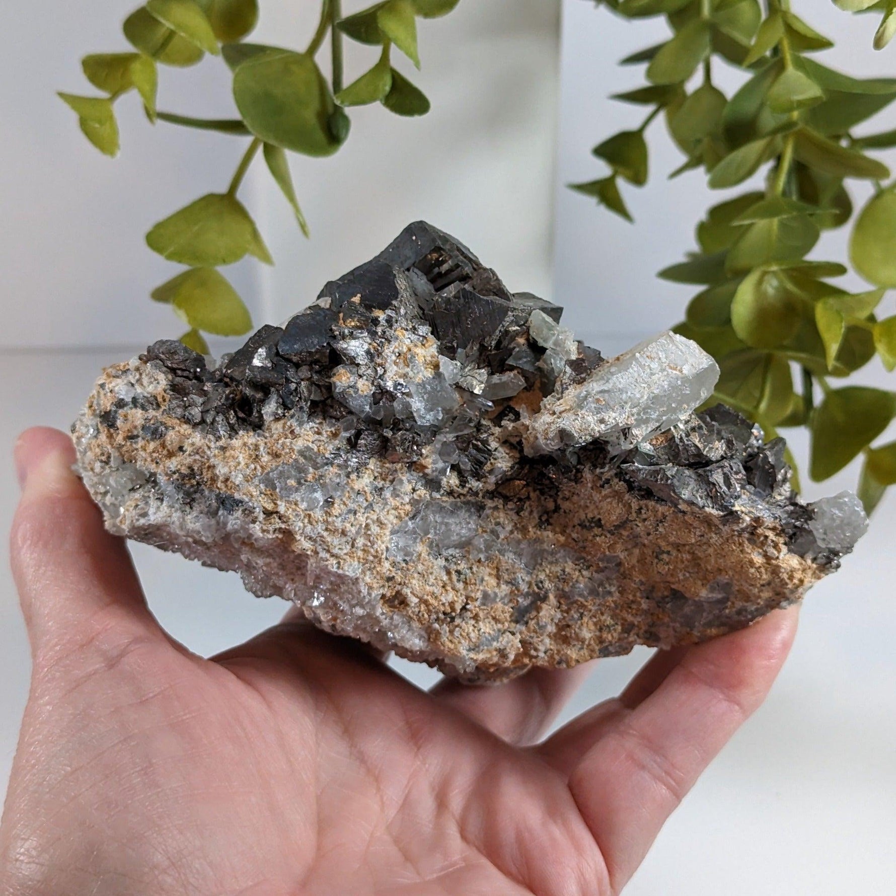  Cubic Interlocking Pyrite, Quartz and Galena Crystal Cluster | 1456 grams | Peru 6