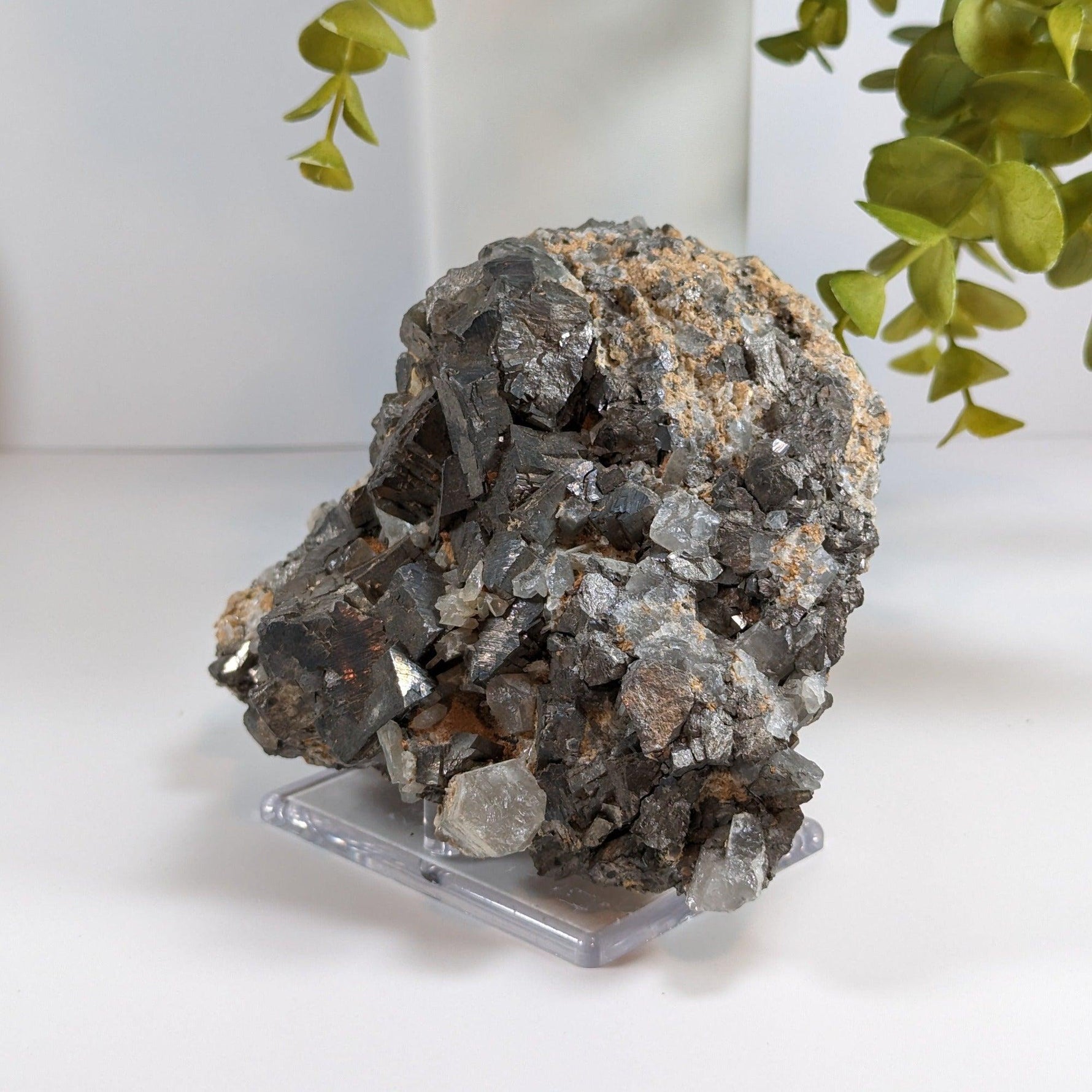  Cubic Interlocking Pyrite, Quartz and Galena Crystal Cluster | 1456 grams | Peru 3