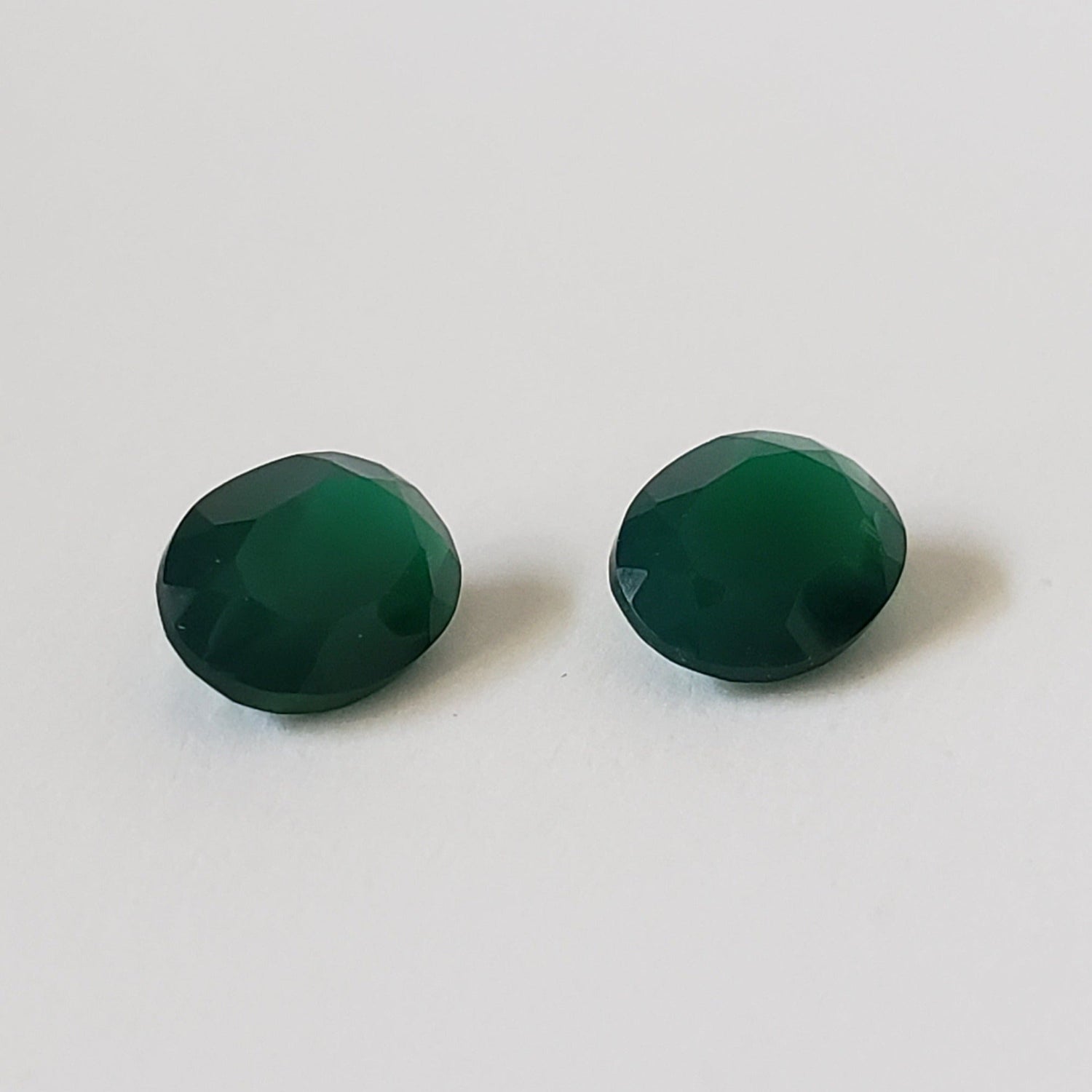  Dark Green Onyx Pair | Oval Cut | 8x6mm | SO24 1