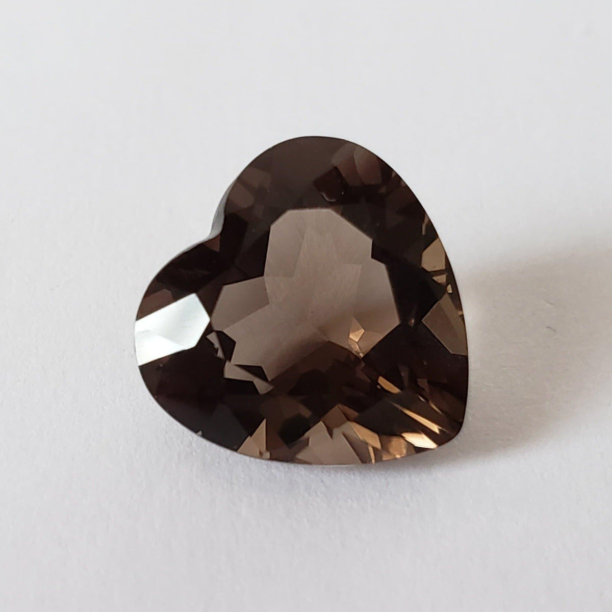  Dark Smoky Quartz | Heart Shape Cut | 12mm 5.52ct 