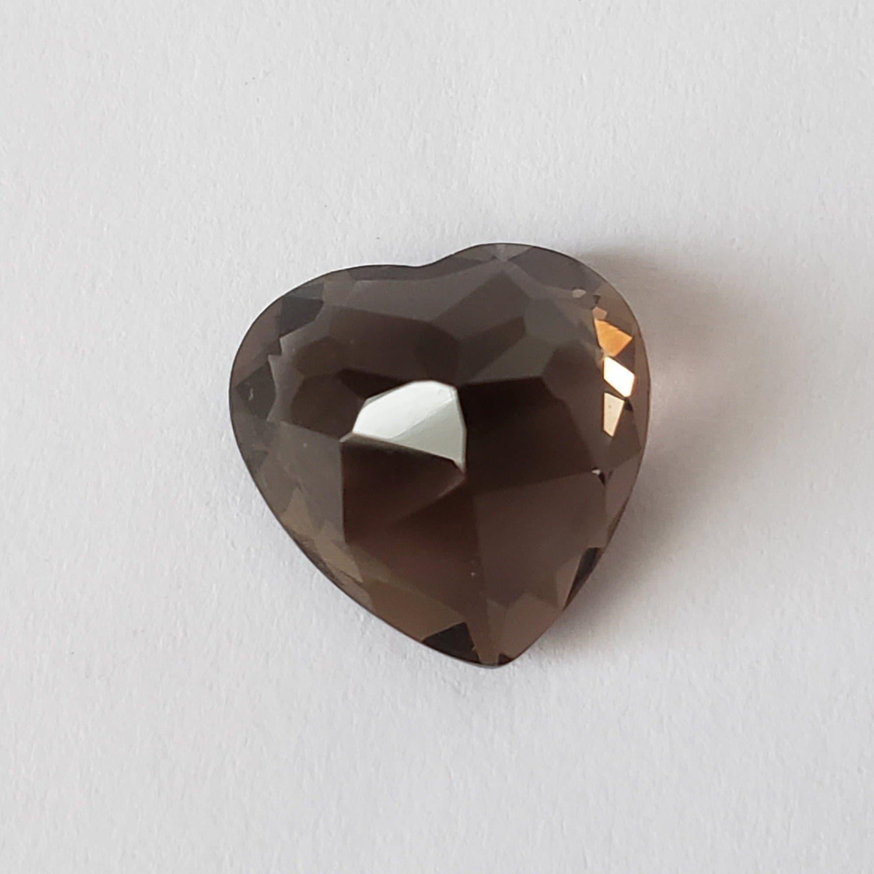  Dark Smoky Quartz | Heart Shape Cut | 12mm 5.52ct 1