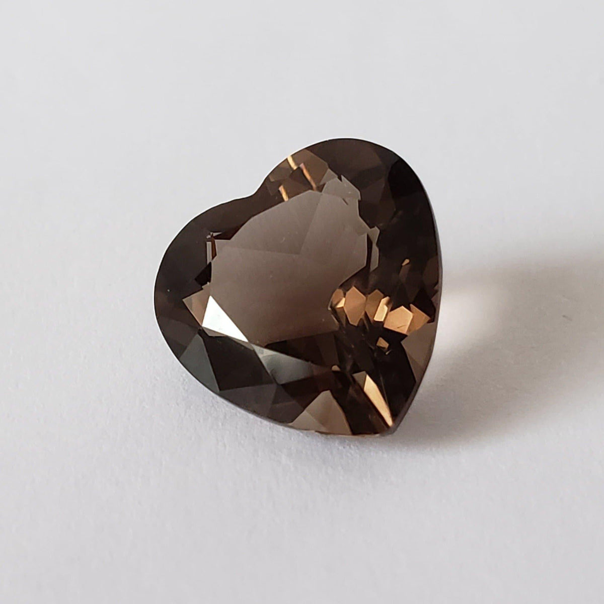  Dark Smoky Quartz | Heart Shape Cut | 12mm 5.52ct 2