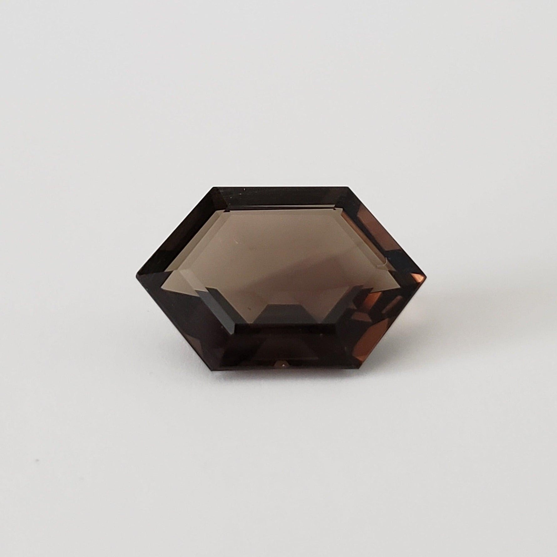  Dark Smoky Quartz | Modified Hexagon Cut | 19x13mm 9.6ct 2