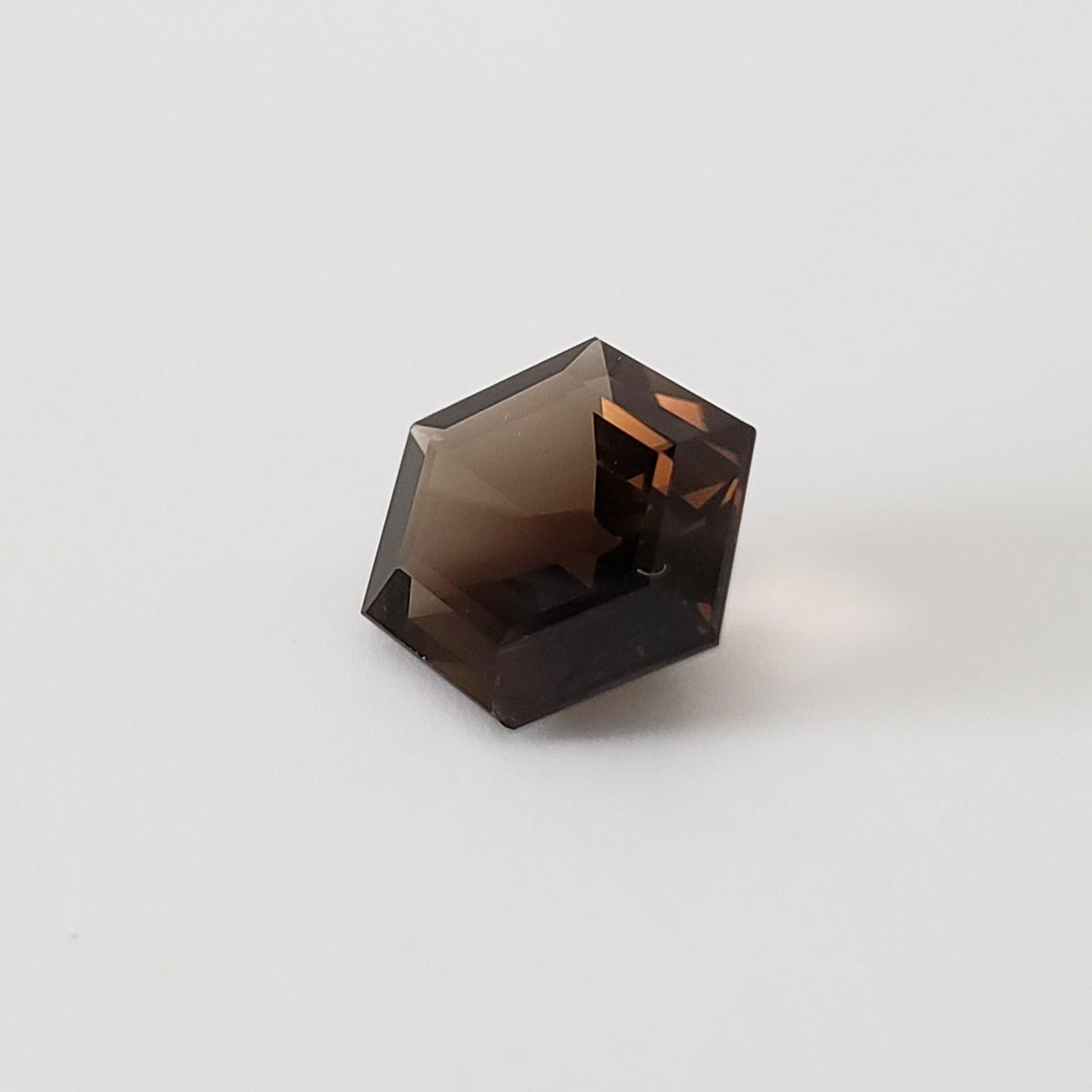  Dark Smoky Quartz | Modified Hexagon Cut | 19x13mm 9.6ct 3