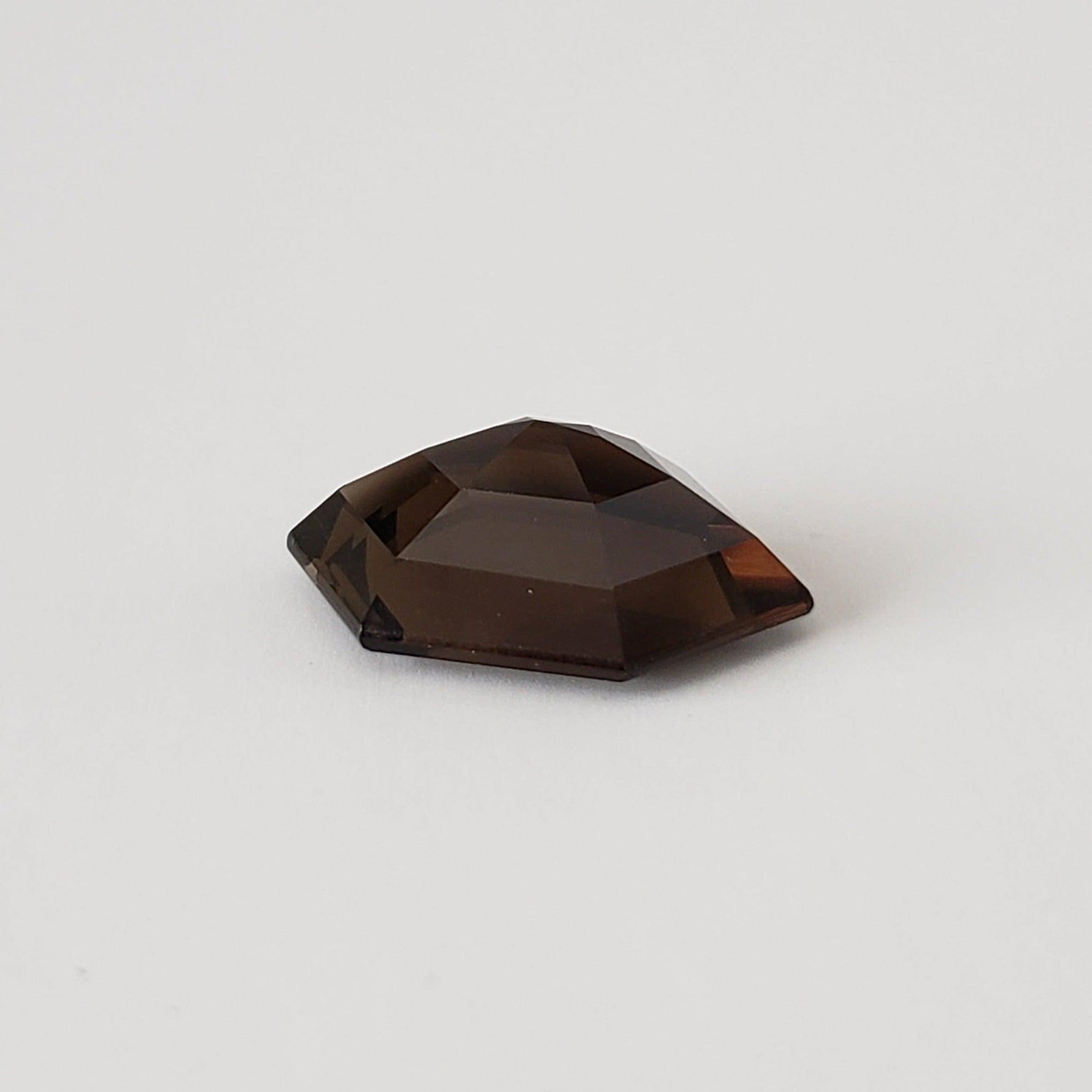  Dark Smoky Quartz | Modified Hexagon Cut | 19x13mm 9.6ct 6