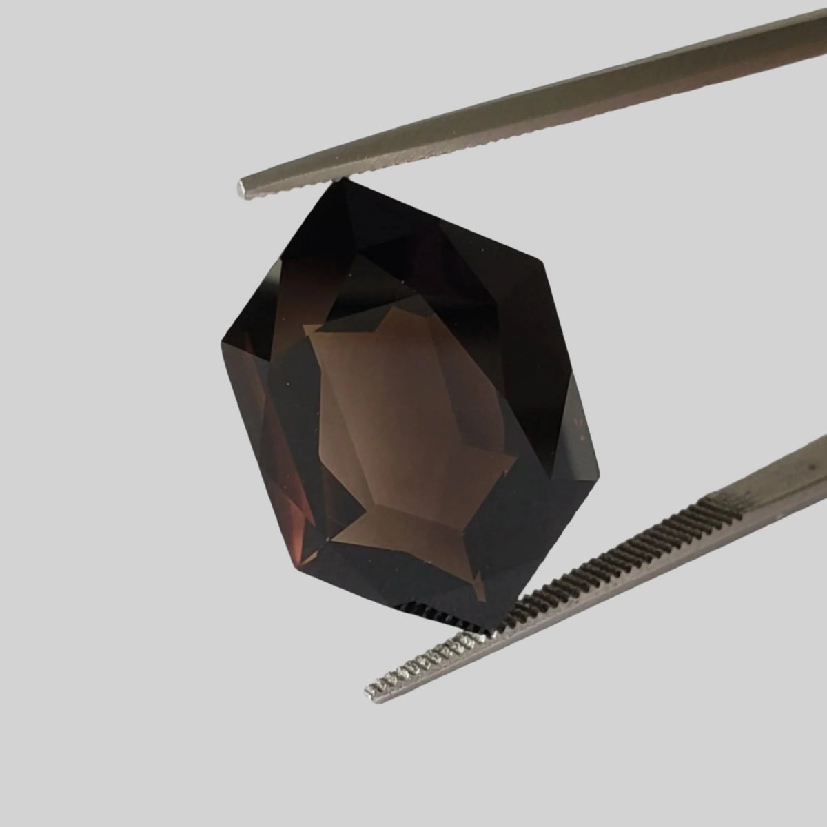  Dark Smoky Quartz | Modified Hexagon Cut | 20x13.5mm 11.73ct 