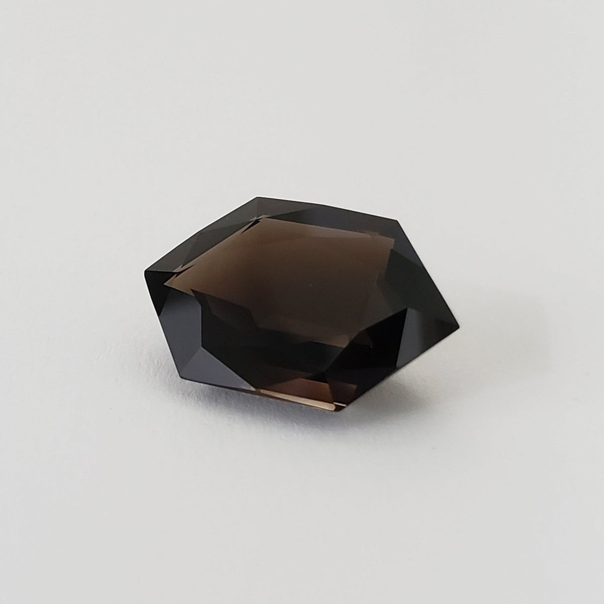  Dark Smoky Quartz | Modified Hexagon Cut | 20x13.5mm 11.73ct 2
