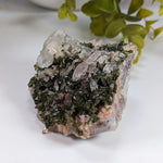  Epidote Crystals and Quartz Points Cluster | 298 gr | Brazil 8