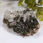  Epidote Crystals and Quartz Points Cluster | 298 gr | Brazil 6