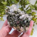  Epidote Crystals and Quartz Points Cluster | 298 gr | Brazil 9