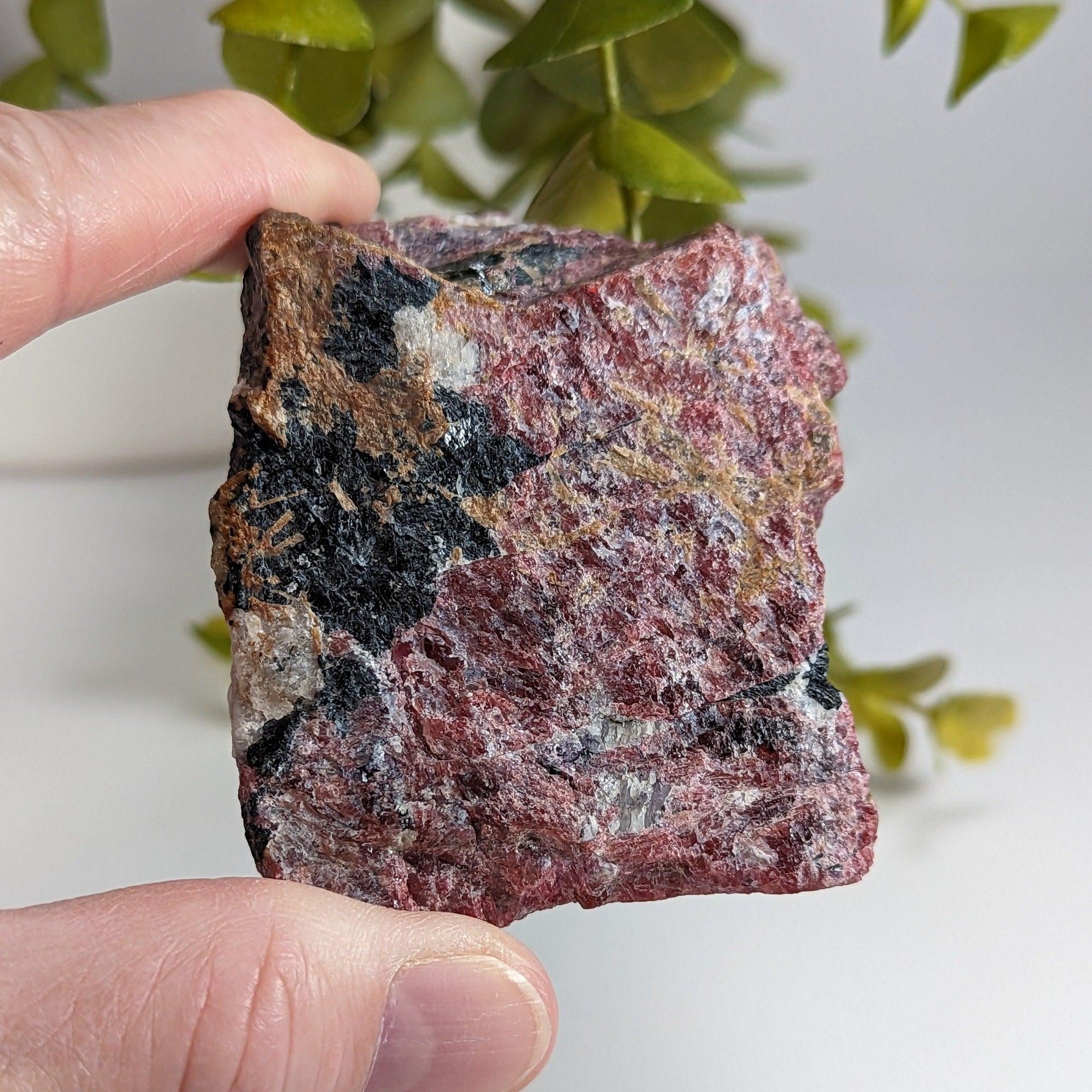  Eudialyte | Fluorescent under UV light | 201.62 grams | Kipawa, Quebec, Canada  | SO24 2