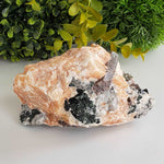  Fluorapatite Crystal on Calcite Matrix | 1.32 Kg | Otter Lake, Quebec, Canada 3