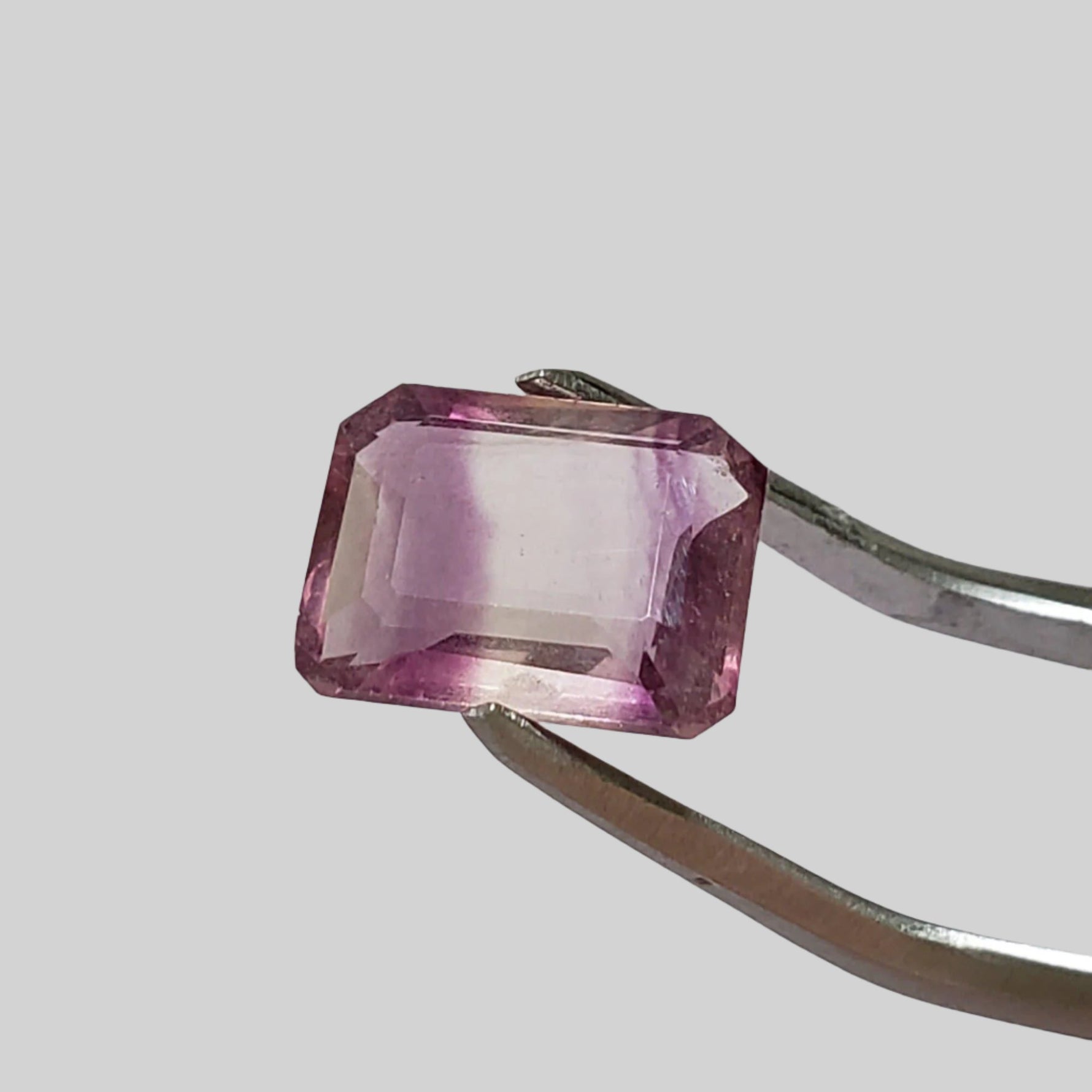  Fluorite | Octagon Cut | Bi-Color Pink | 11x8.9mm 4.83ct 