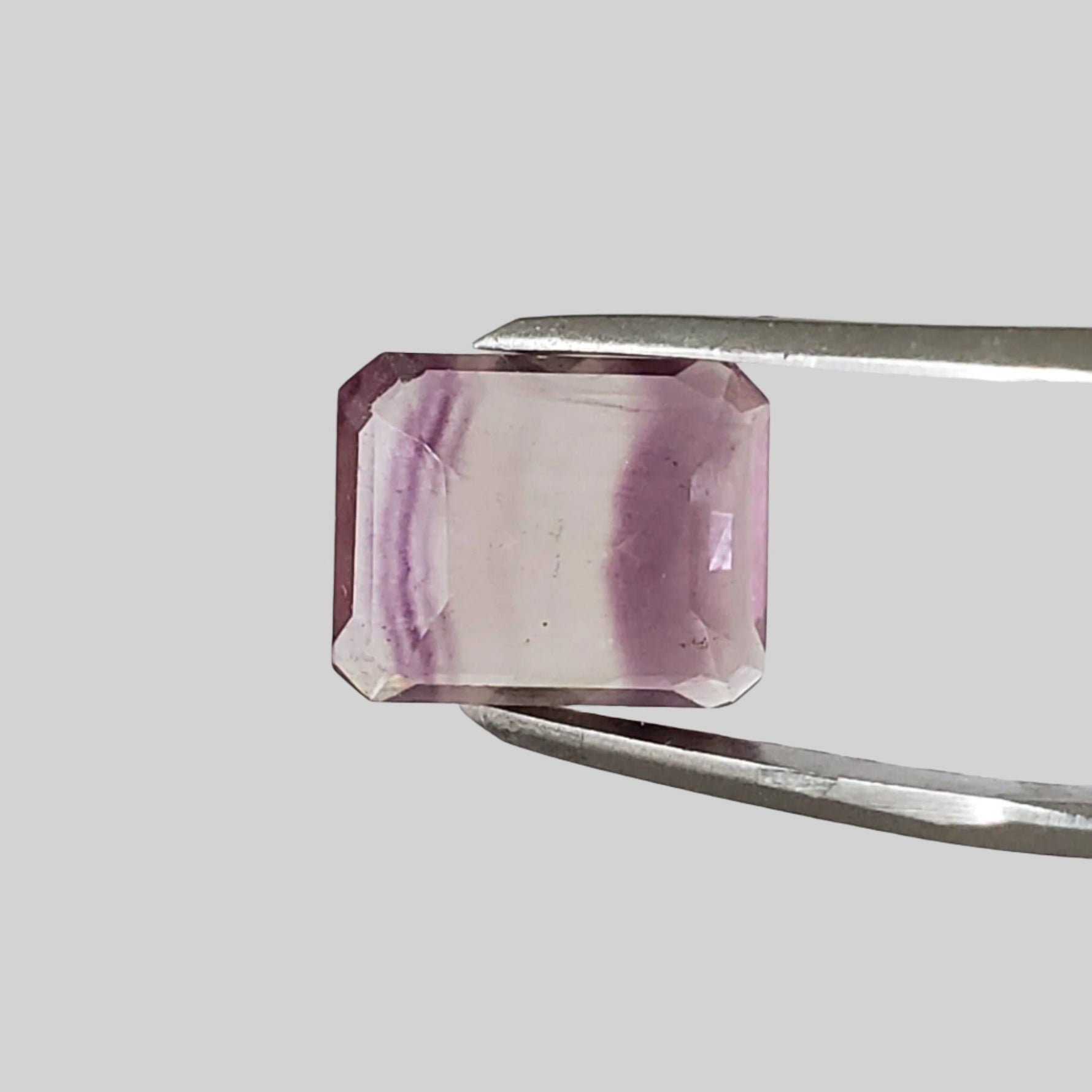  Fluorite | Octagon Cut | Bi-Color Pink | 11x8.9mm 4.83ct 4