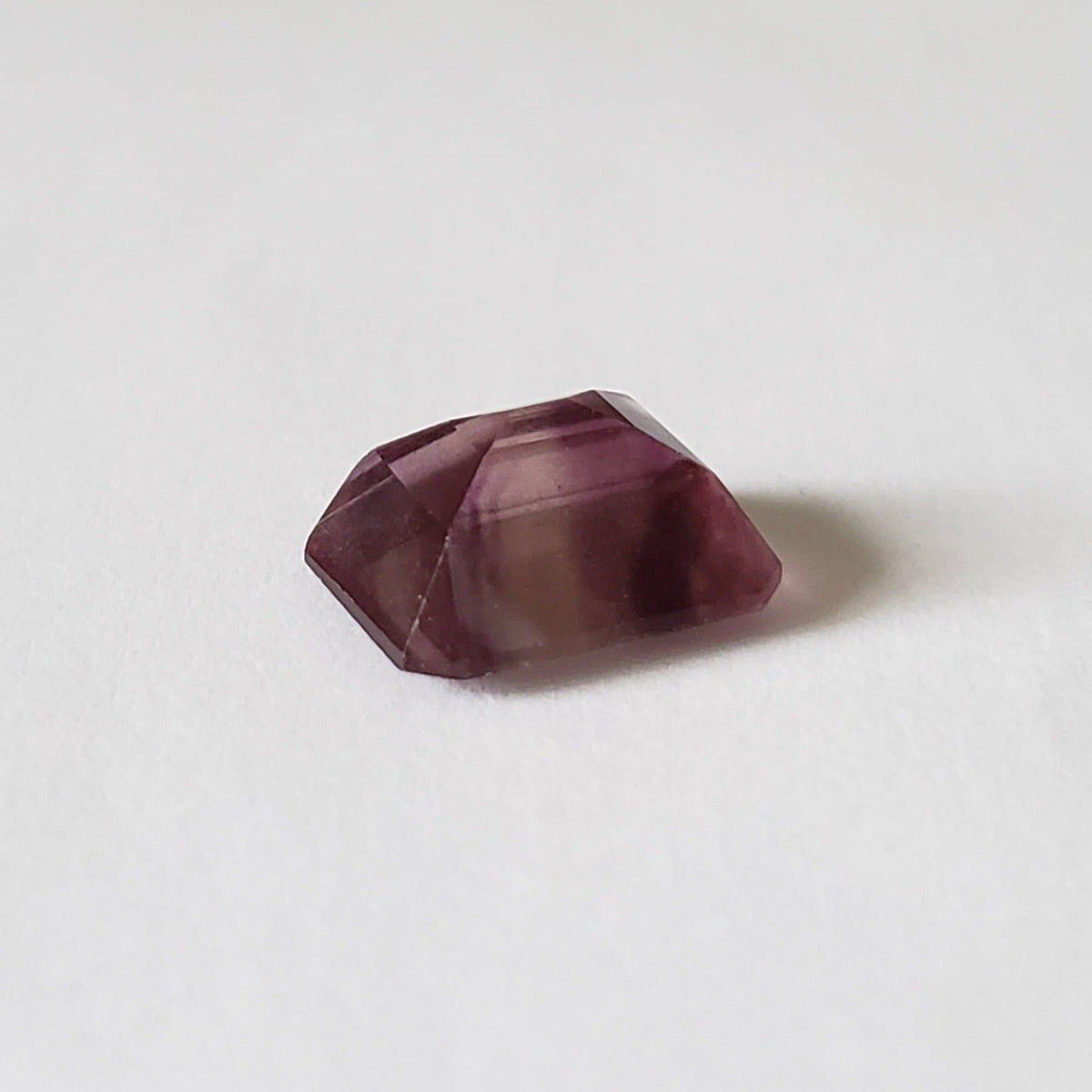  Fluorite | Octagon Cut | Bi-Color Purple | 12x9.8mm 6.7ct 4