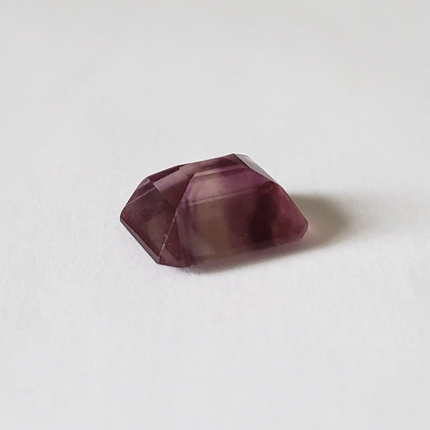  Fluorite | Octagon Cut | Bi-Color Purple | 12x9.8mm 6.7ct 4