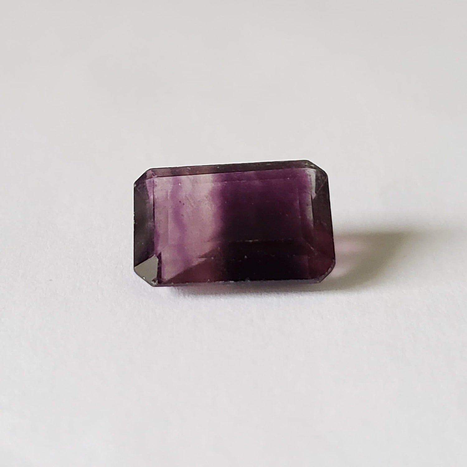  Fluorite | Octagon Cut | Bi-Color Purple | 13.8x9.8mm 7.5ct 1