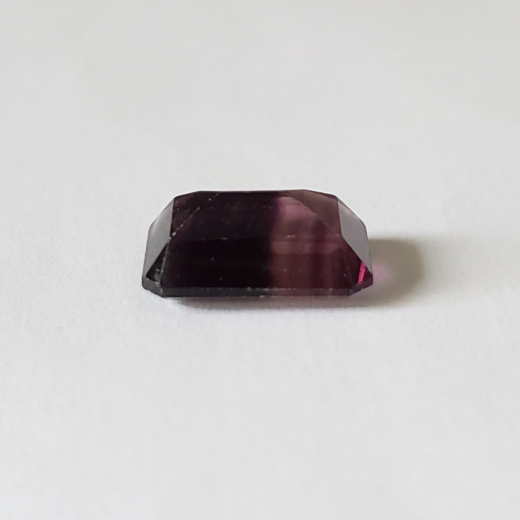  Fluorite | Octagon Cut | Bi-Color Purple | 13.8x9.8mm 7.5ct 3