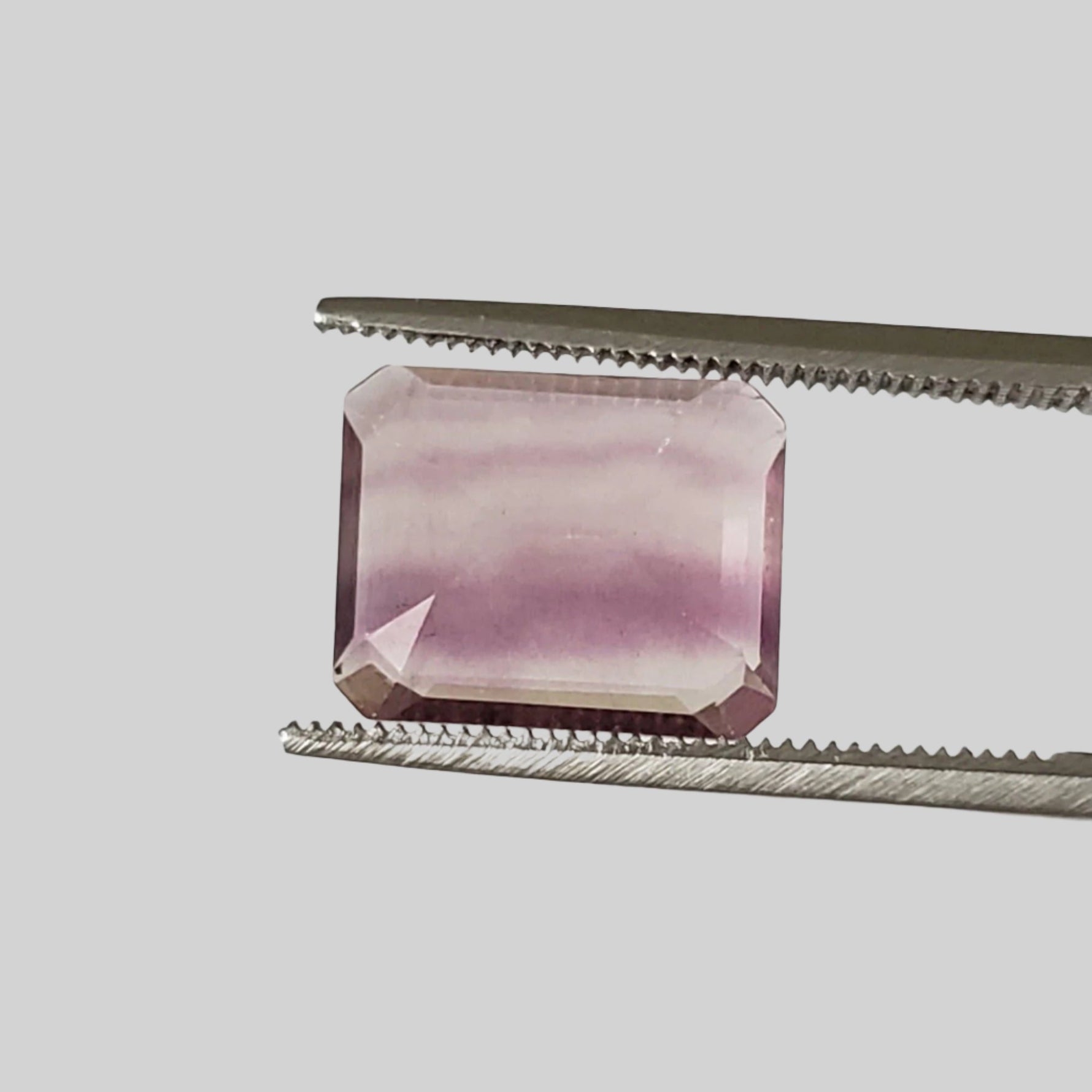  Fluorite | Octagon Cut | Bi-Color Siberian Pink | 11x9mm 4.72ct 4