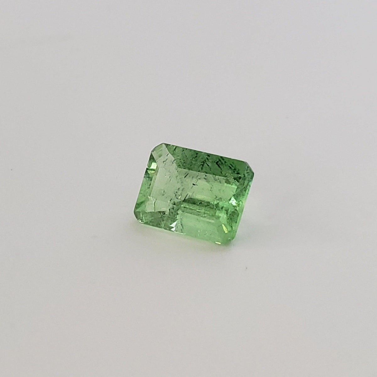  Fluorite | Octagon Cut | Fluorescent Green | 8x6mm 2.2ct 1
