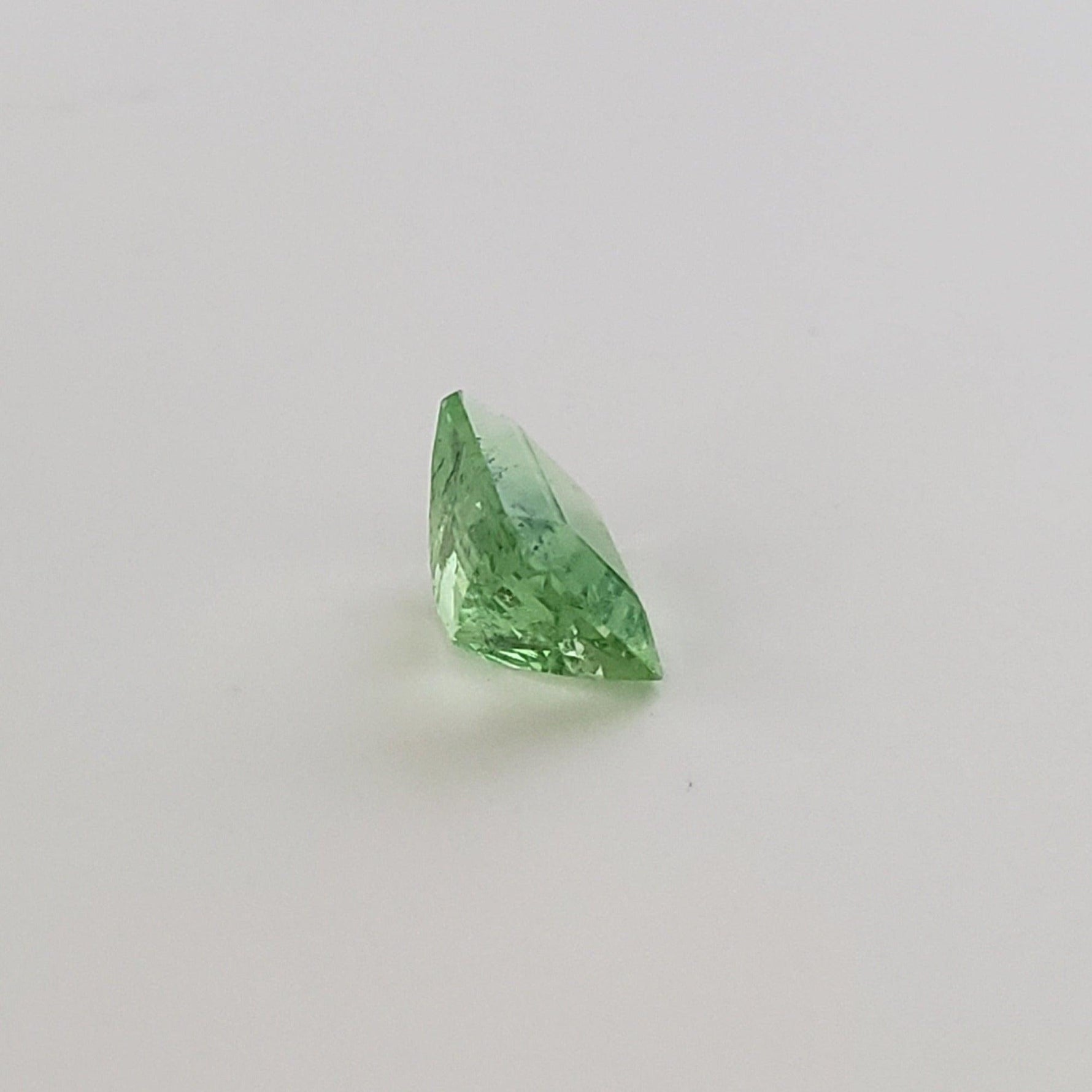 Fluorite | Octagon Cut | Fluorescent Green | 8x6mm 2.2ct 3