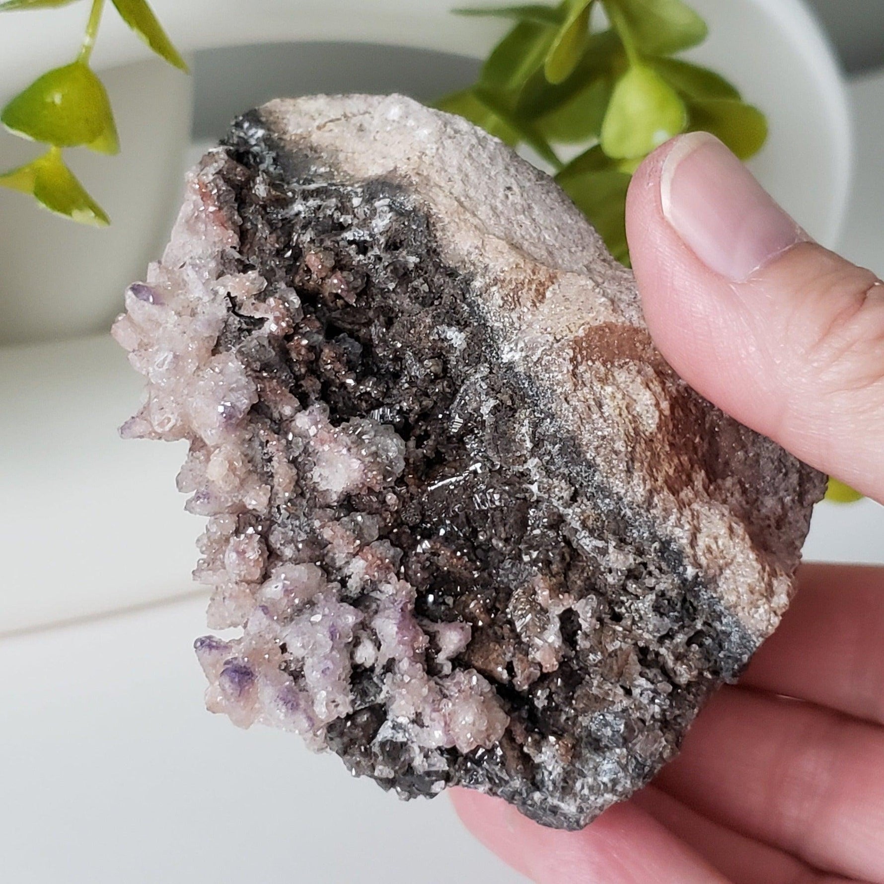  Fluorite on Calcite Cluster | 364 Grams | Famous Hercules Mine, Mexico SO24 5