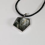  Fossilized Quartz Pendant | Clear Black | 925 Sterling Silver | Brazil 3