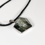  Fossilized Quartz Pendant | Clear Black | 925 Sterling Silver | Brazil 4