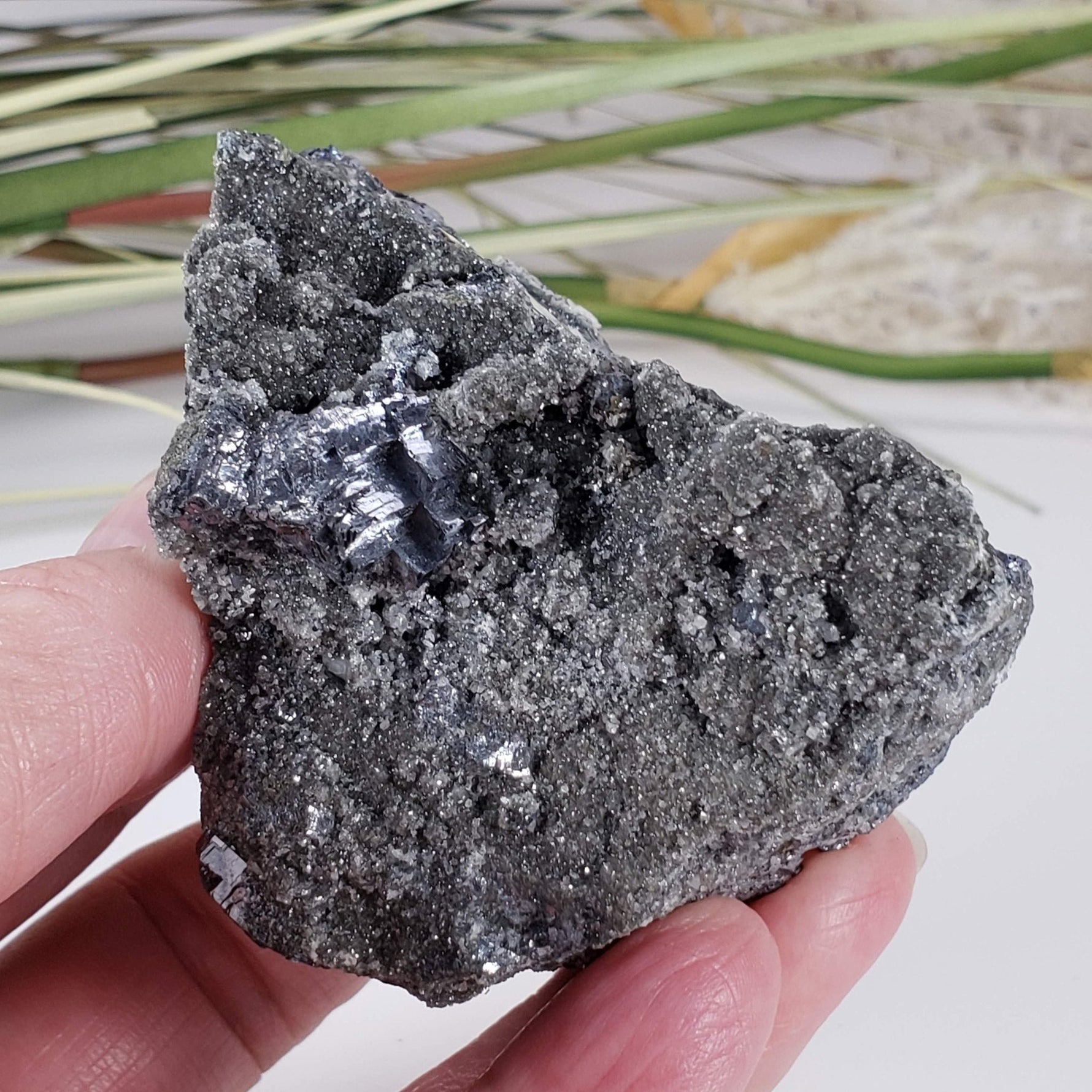  Galena Crystal Cluster | Octahedron Shape | 459.1 grams | Illinois 4