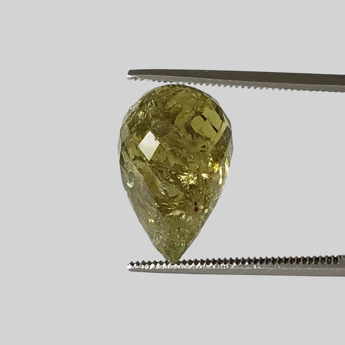  Garnet | Briolette | Spring Green | 16x10mm 13.05ct 1