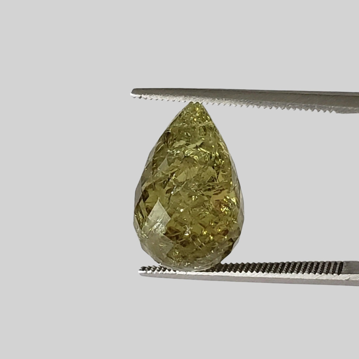  Garnet | Briolette | Spring Green | 16x10mm 13.05ct 