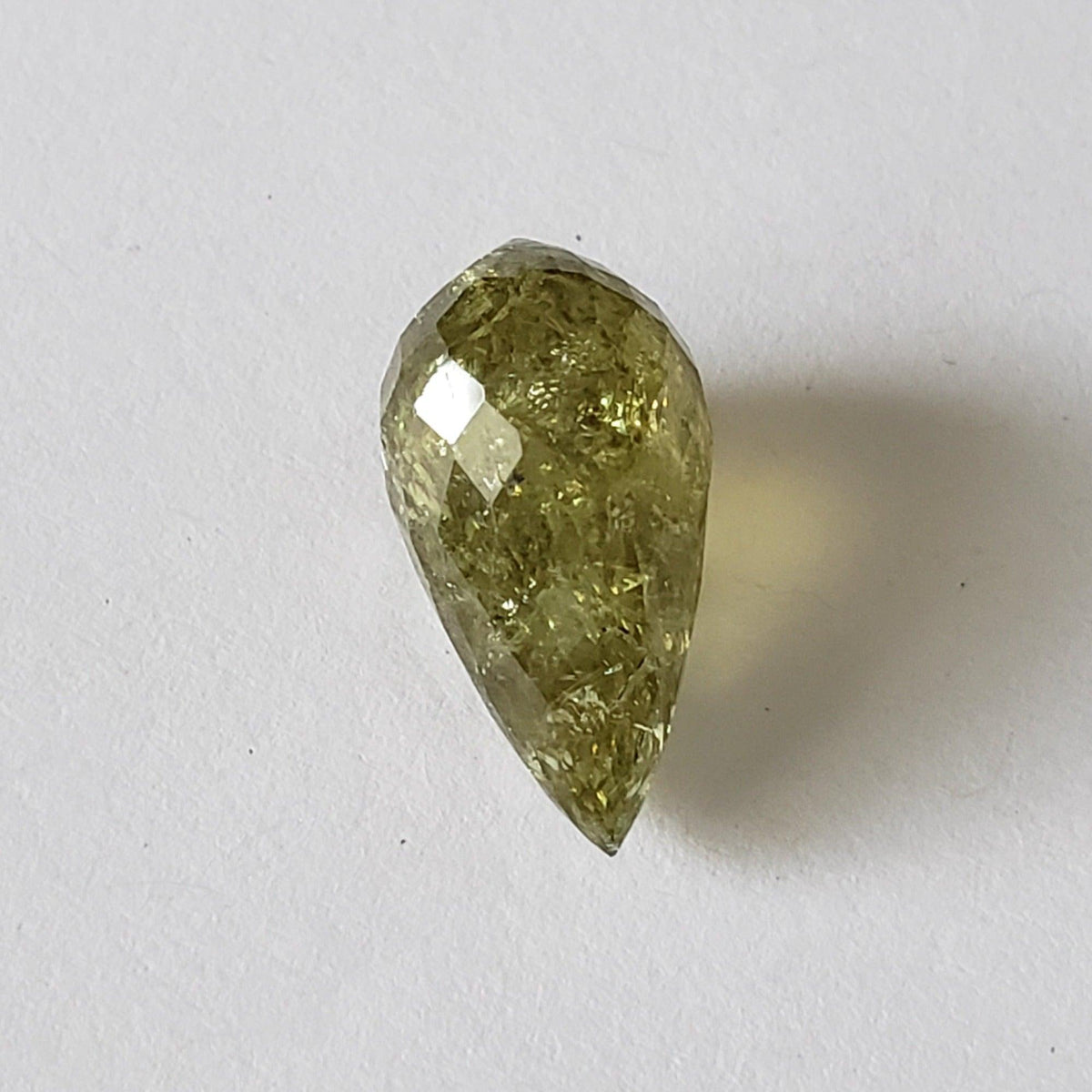  Garnet | Briolette | Spring Green | 17x10mm 14.25ct 2