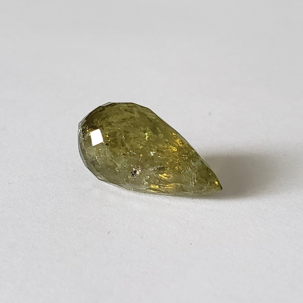  Garnet | Briolette | Spring Green | 17x10mm 14.25ct 5