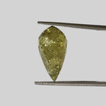  Garnet | Briolette | Spring Green | 17x10mm 14.25ct 