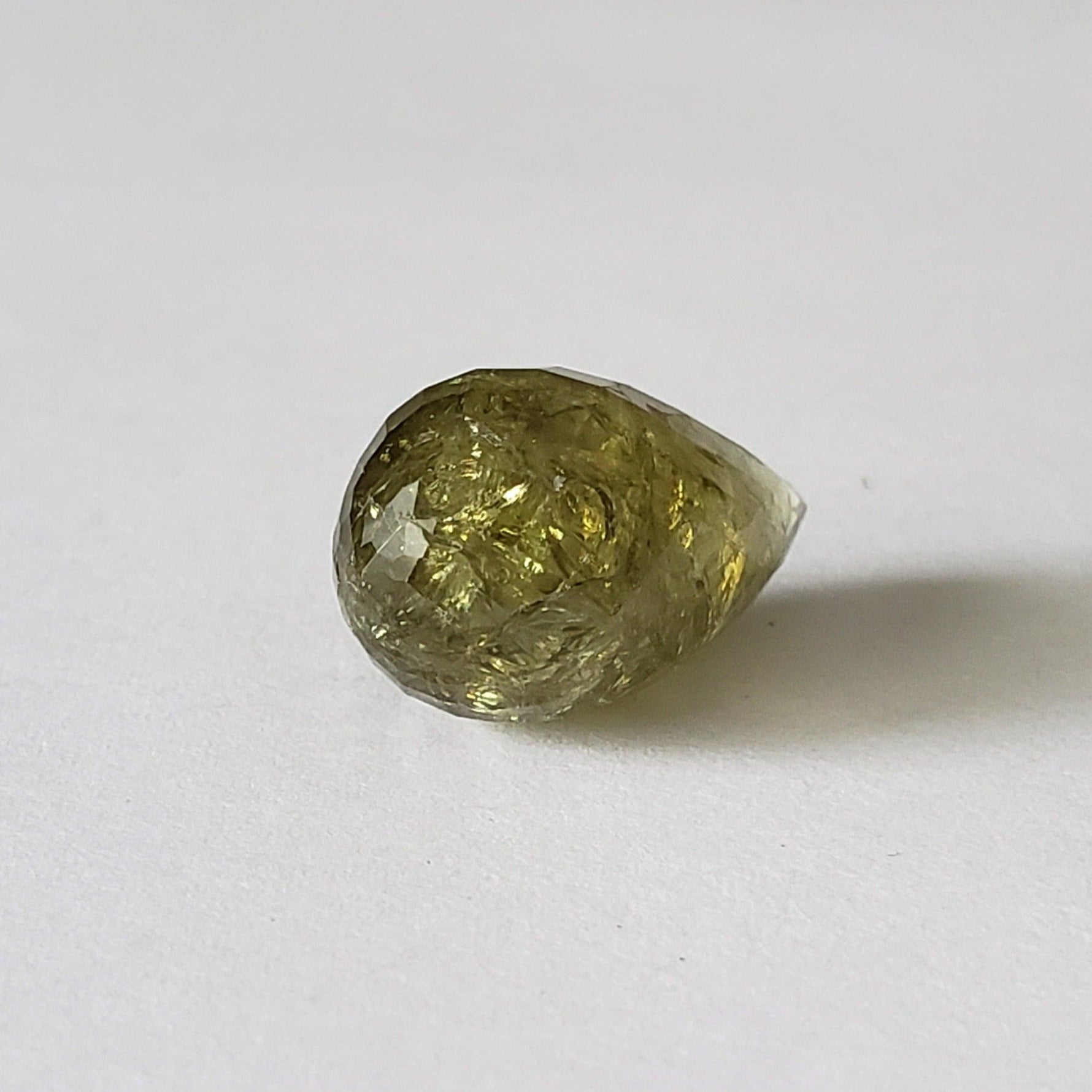  Garnet | Briolette | Spring Green | 18.6x10.9mm 16.70ct 5