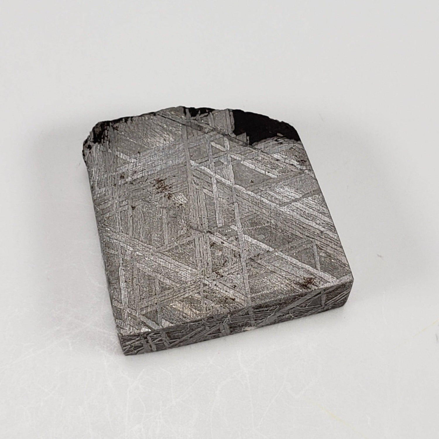  Gibeon Meteorite | 12.47 Grams | Etched Part Slice | Iron IVA | Namibia | SO24 1