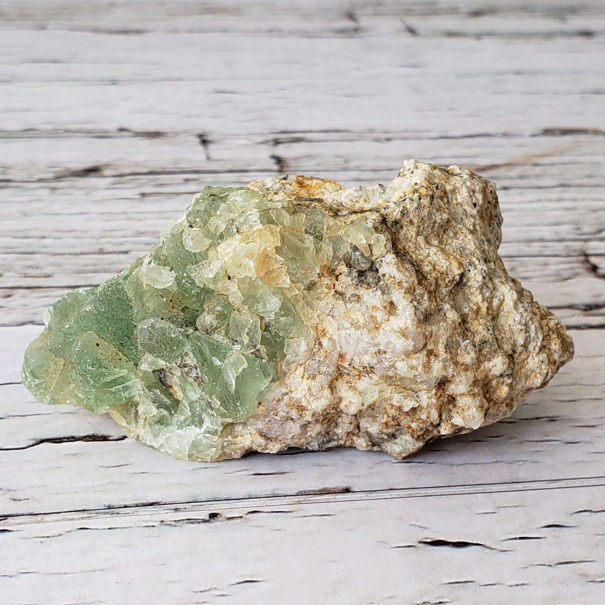  Green Fluorite Crystals on Matrix | 153 Grams | Felix Mine, CA | SO24 