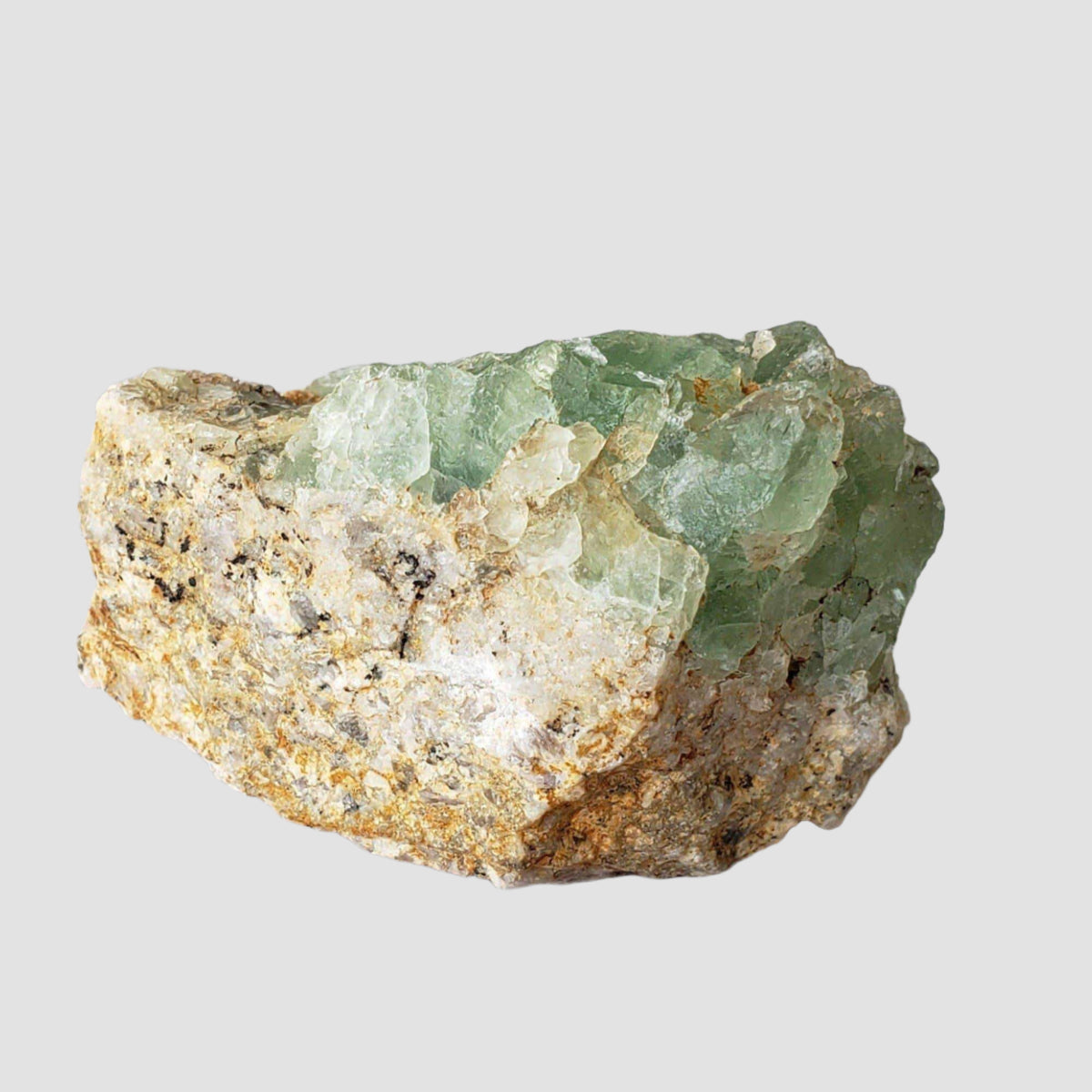  Green Fluorite Crystals on Matrix | 91 Grams | Felix Mine, CA 1