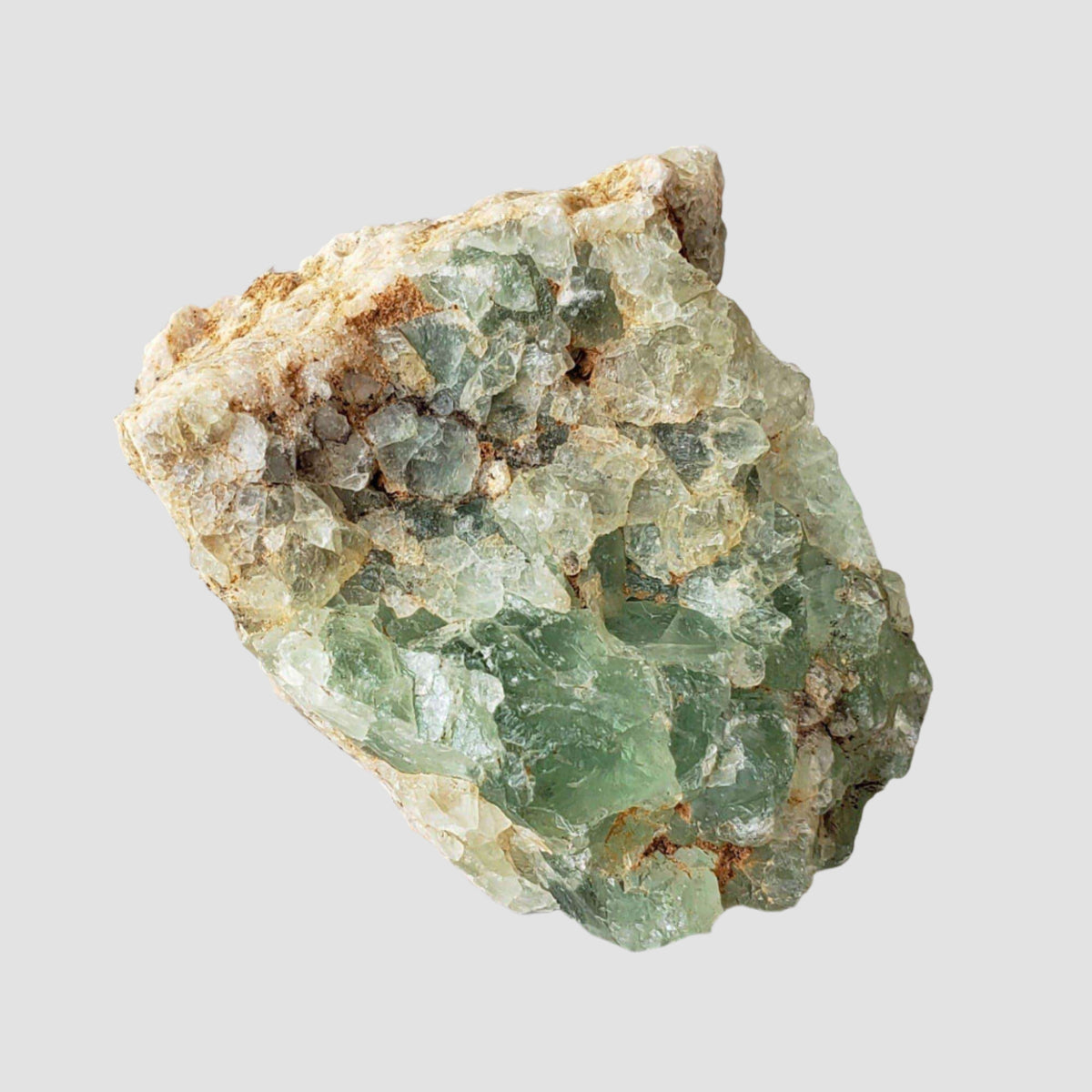  Green Fluorite Crystals on Matrix | 91 Grams | Felix Mine, CA 2