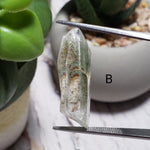 Green Phantom Chlorite Quartz Point | Terminated Quartz Crystal | 23 - 28 mm | Brazil - Canagem.com