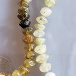  Grossular Garnet Gemstone Beads | 39 cm, 15 inch Strand | Rondelle | Green 1