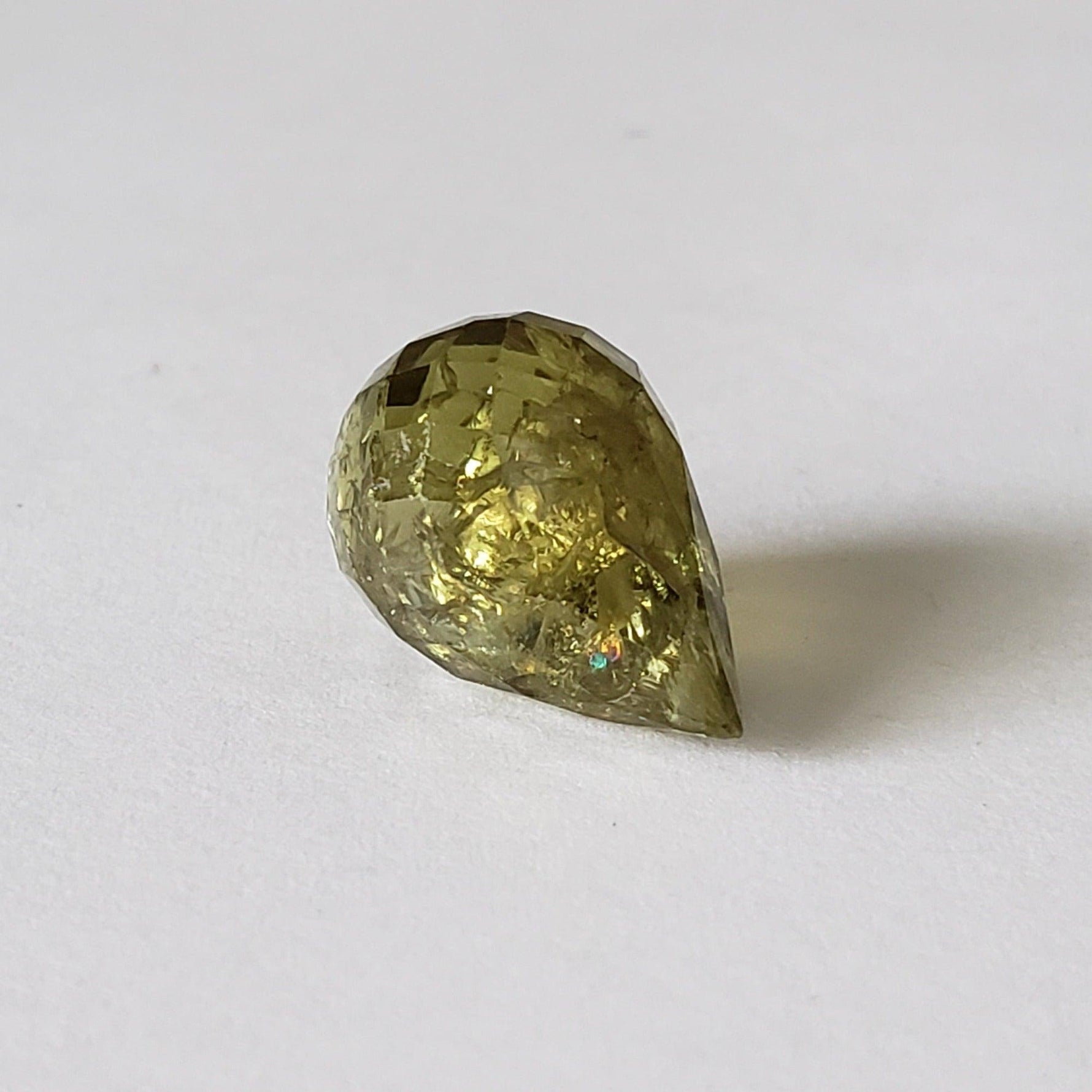  Grossular Mali Garnet | Briolette | Lime Green | 17x11mm 14.23ct 6