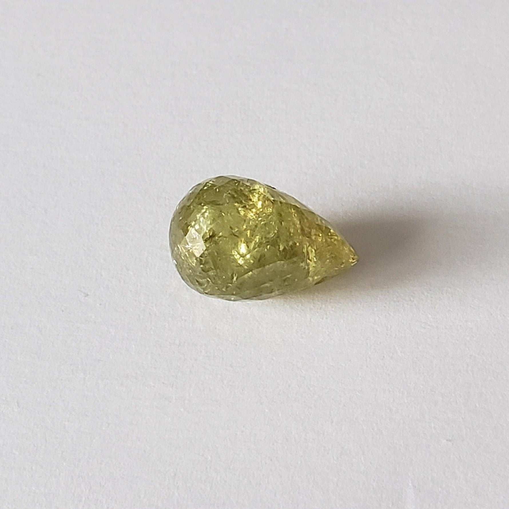  Grossular Mali Garnet | Briolette | Spring Green | 14x10m 11.27ct 2