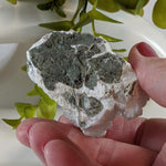  Gyrolite and Apophyllite on Prehnite Crystal | 97 gr | Mumbai, India 2